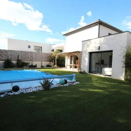 Villa Belle Contemporaine Climatisee, Piscine Privee, 6 - 8 Couchages, 3 Chambres, Wifi, A 3 Km De La -lxdali25b