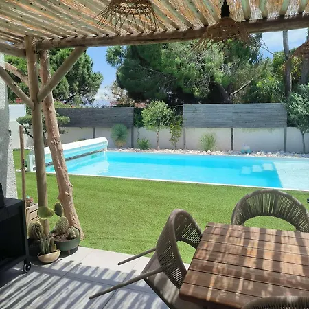 Belle Contemporaine Climatisee, Piscine Privee, 6 - 8 Couchages, 3 Chambres, Wifi, A 3 Km De La -lxdali25b Villa