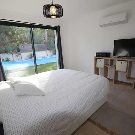Belle Contemporaine Climatisee, Piscine Privee, 6 - 8 Couchages, 3 Chambres, Wifi, A 3 Km De La -lxdali25b Portiragnes